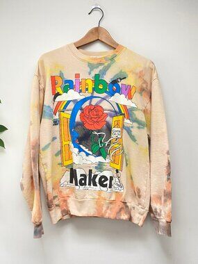 Online Ceramics Sweatshirt - Rainbow Maker Tie Dye Crew Neck - MEDIUM